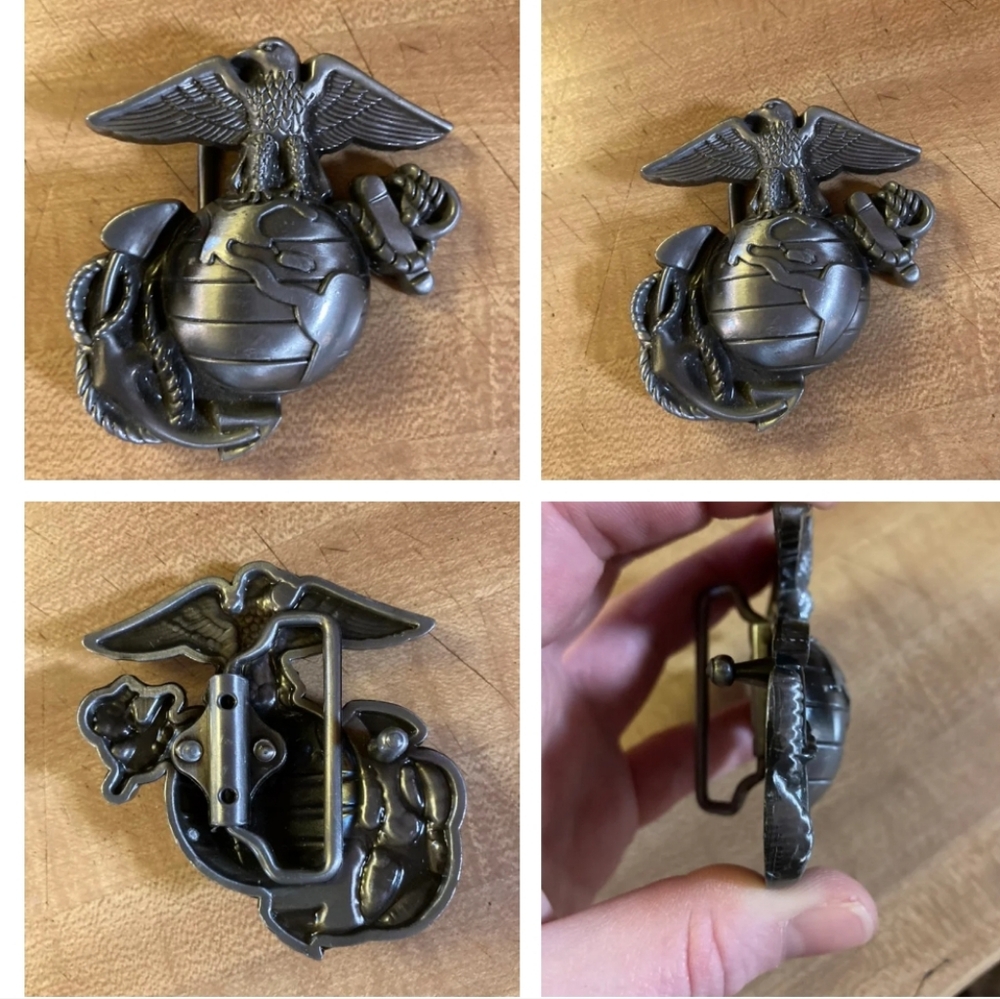 New Marine Corps Belt Buckle Gold Or Silver
